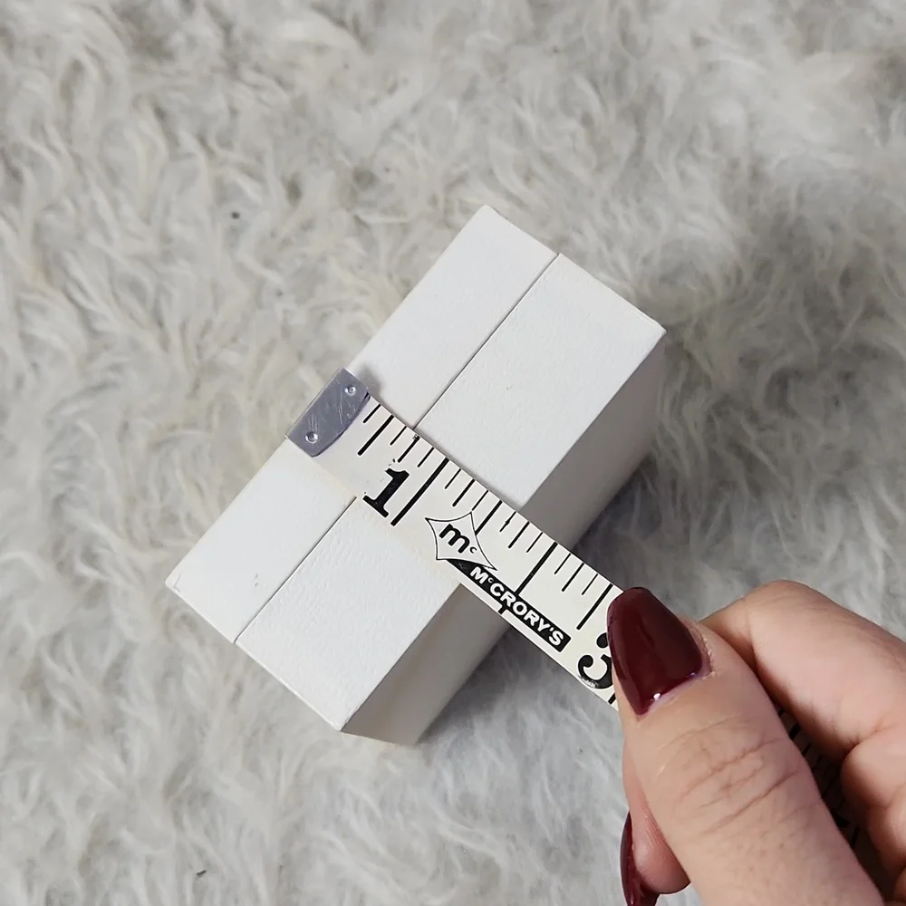 Pandora velvet lined gift box bracelet charms white black